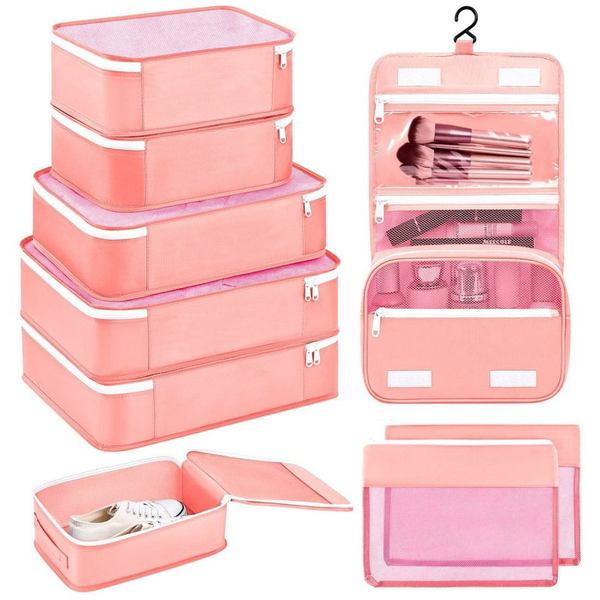 Suitcasesplus Travel organizers SN1525 salmon