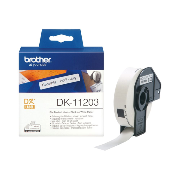 Brother DK-11203 páska pro tvorbu štítků Černá na bílé
