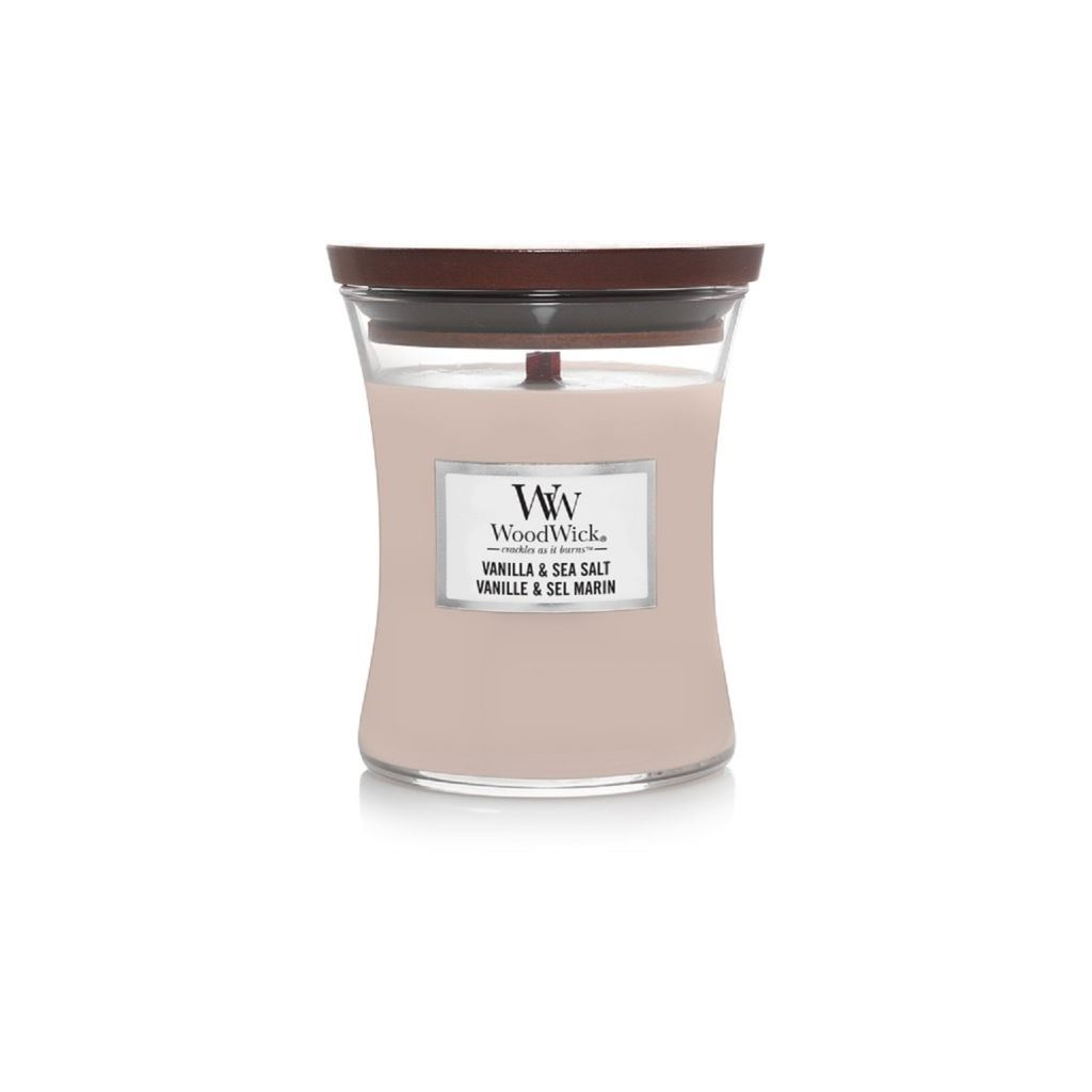 WoodWick Sea Salt & Vanilla közepes gyertya (31953) (31953)
