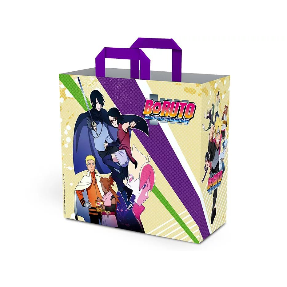 Konix Boruto KX SHOPPING BAG Lila, Sárga Vászontáska (KX-BOR-CABA)