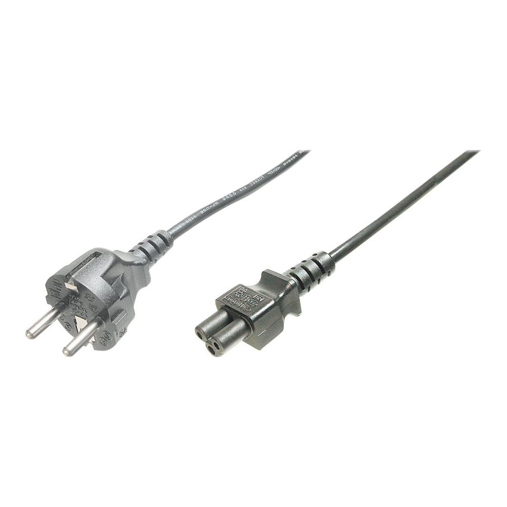 DIGITUS German power cable - CEE 7/7 (Type-F) (CEE 7/7)/IEC C5 - 75 cm (AK-440115-008-S)