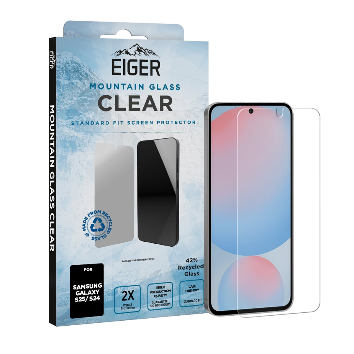 Eiger SP Mountain Samsung Galaxy S25/S24 Telefon kijelzővédő üveg (EGSP01018)