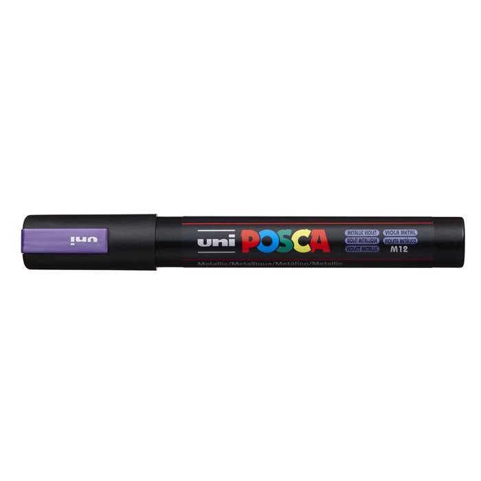 Uni Posca PC-5M 1,8-2,5mm Dekormarker - Metállila (2UPC5MML)