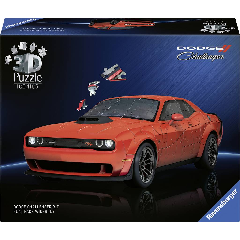 Додж Чаленджър - 3D пъзел от 108 части — Ravensburger 12008036