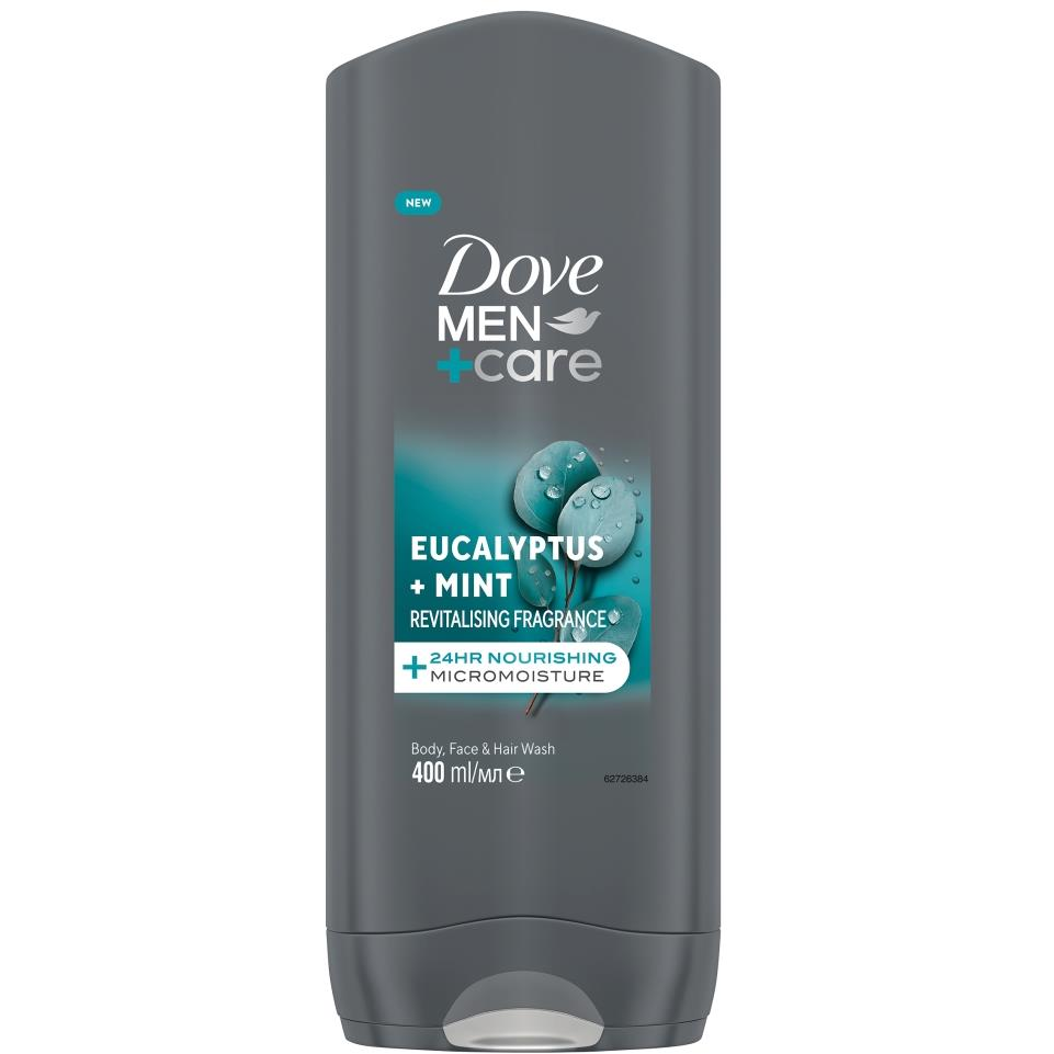 DOVE Men+Care eukaliptusz és mentol tusfürdő 400 ml (8720181444678)