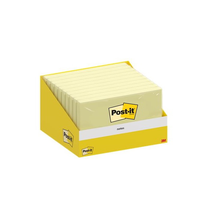 3M Post-it 76x127mm öntapadó jegyzettömb - Sárga (100 lap / tömb) (7100317839)