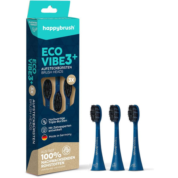 Happybrush Eco Vibe 3 cserecsapok szett 3db