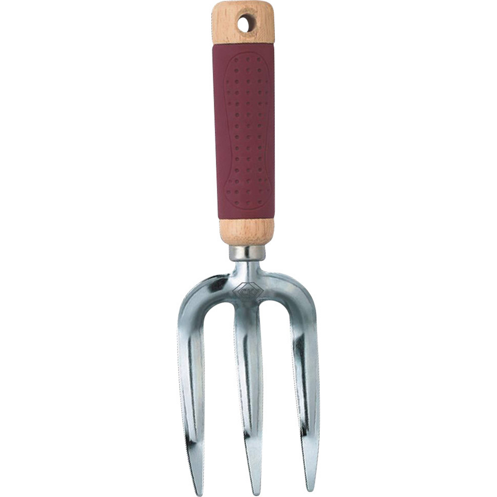 C.K. Kerti kézi villa 3ágú fa nyéllel 270 mm . (G5732) (G5732)