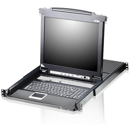 ATEN CL5716M-ATA-2XK06ITG console pentru montare în rack 43,2 cm (17") Negru 1U