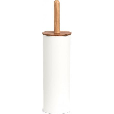 ZELLER WC-kefe fehér, bambusz, 10 × 38,4 cm