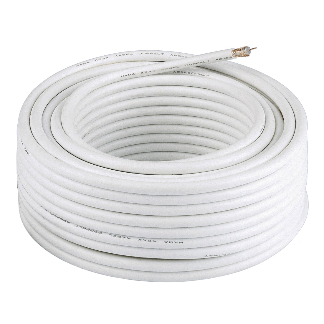 Hama 181869 Type-F antenna kábel 10m - Fehér (181869)