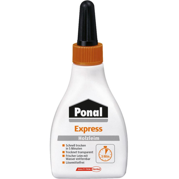 Ponal Holzleim Express, Flasche mit 60g, 9H PN12X (9H PN12X)