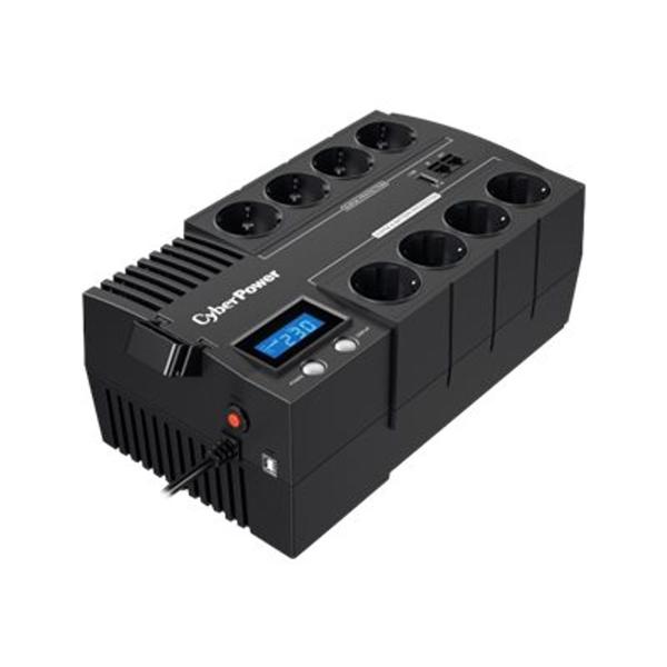 CyberPower BR1000ELCD szünetmentes tápegység (UPS) Vonal interaktív 1 kVA 600 W 8 AC kimenet(ek)