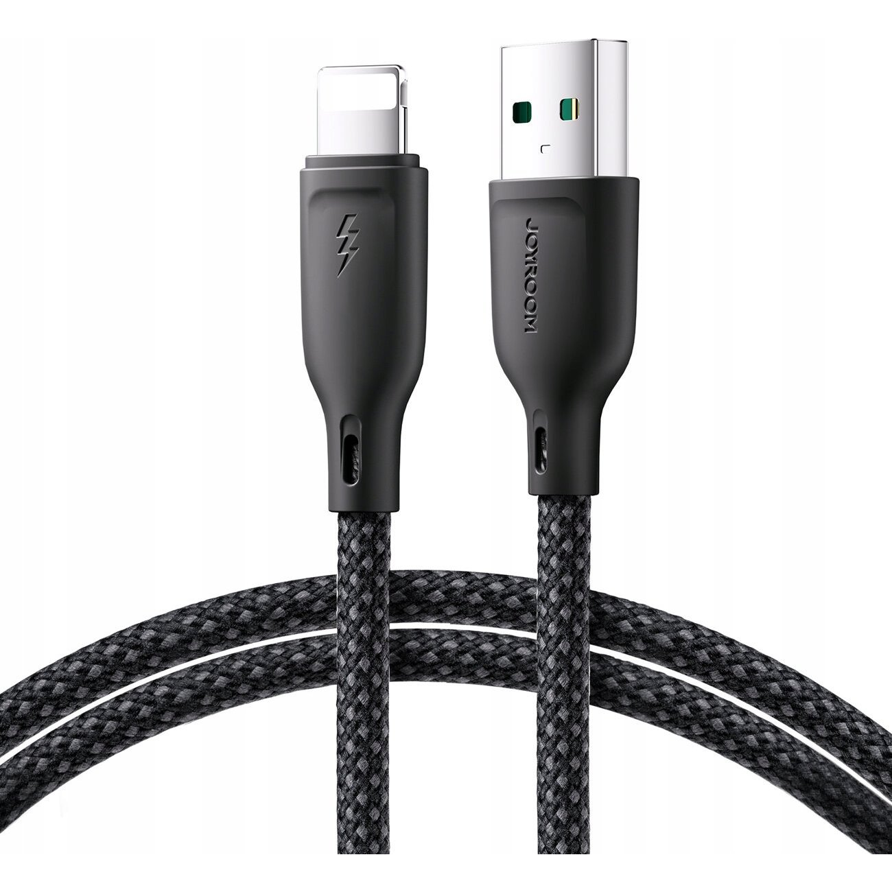 Joyroom Multi-Color Series SA34-AL3 USB-A/Lightning 3A Kábel 1 m-Fekete (JYR791)