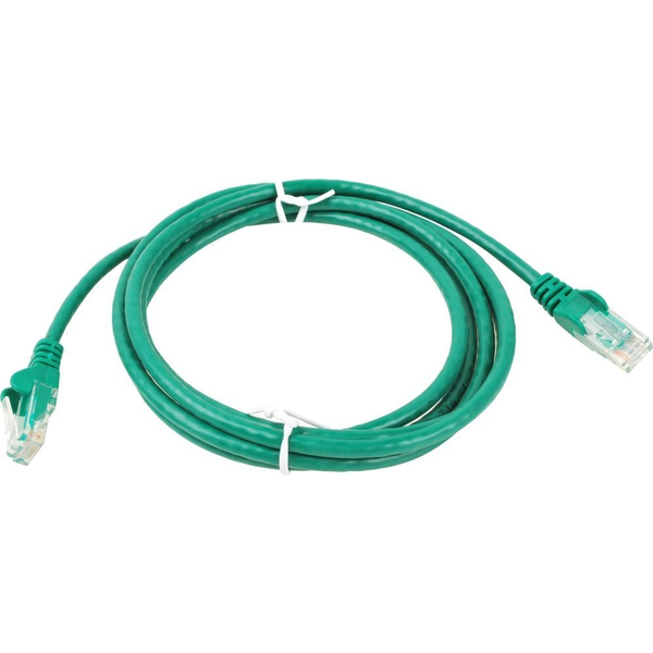 UTP пачкорд кабел RJ45-RJ45 категория 6, 5 м, зелен, изцяло меден, 26AWG