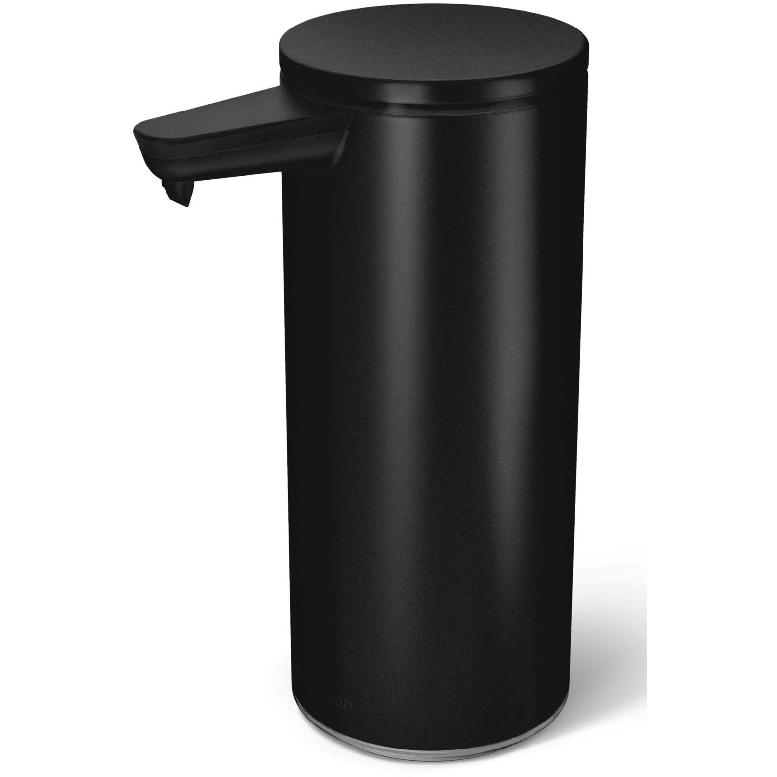 Simplehuman Érintésmentes szappanadagoló, 266 ml, matt acél, fekete, újratölthető (ST1084)