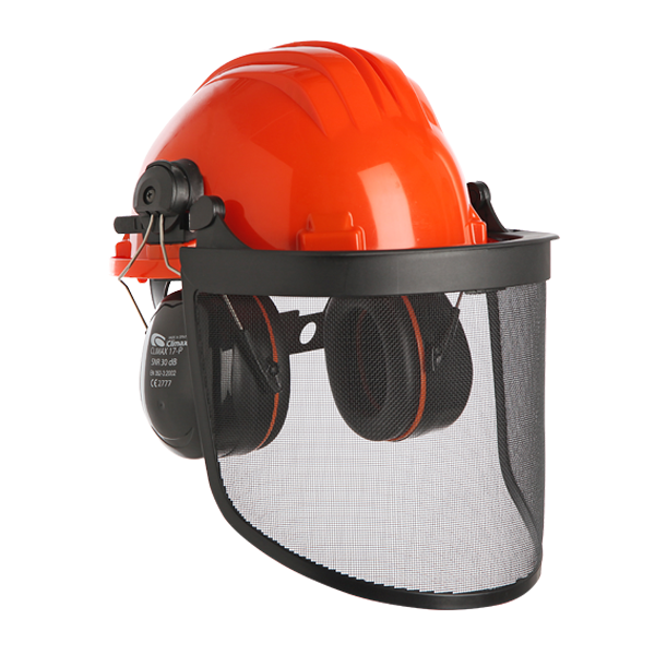 CLIMAX SAFETY HELMET WITH NET AND EAR MUFFLES 437