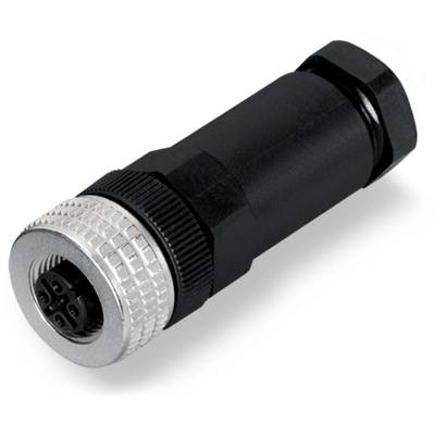 WAGO 756-9211/040-000 Érzékelő-/működtető összekötő, konfekcionálatlan M12 Alj, egyenes Pólusszám: 4 5 db (756-9211/040-000)