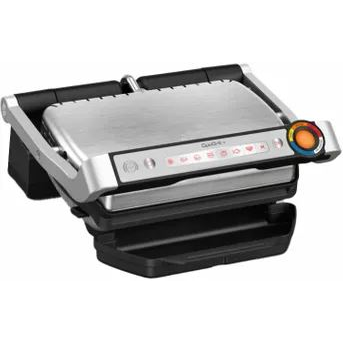 Kontaktní elektrický gril Tefal OptiGrill+ GC717D10 stříbrný/šedý 2000 W