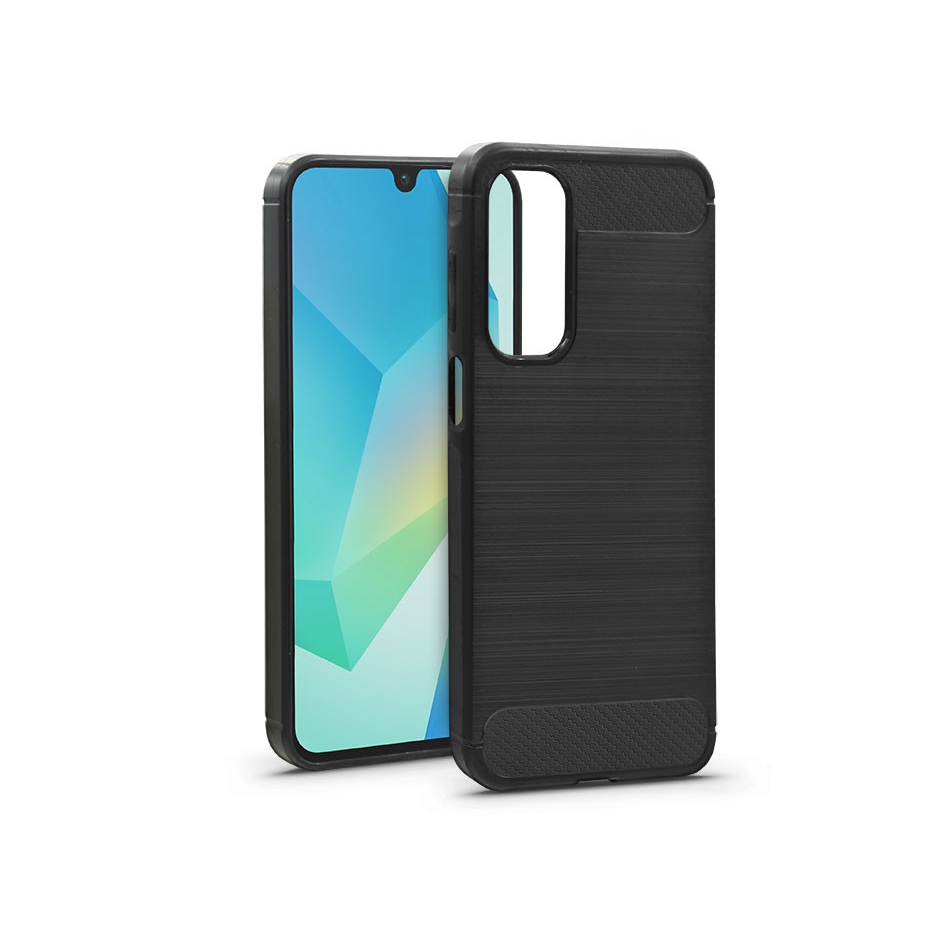 Haffner Carbon szilikon tok - Samsung SM-A165 Galaxy A16 4G/A16 5G - fekete (HF330339)