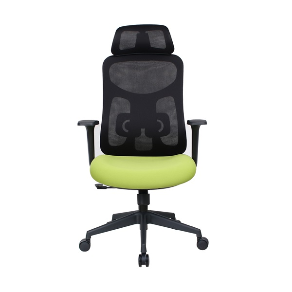 IRISOffice Mirage zöld/fekete ergonómikus, szövet-hálós irodai forgószék fej és háttámasszal (MIRAGE ZÖLD FEKETE)