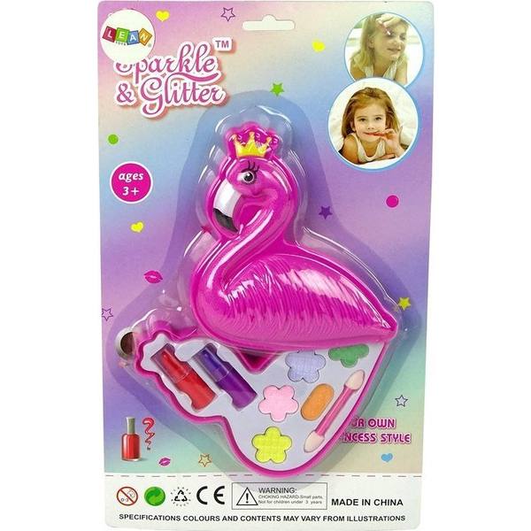 Lean Toys Sminkkészlet Szemhéjfesték Flamingo Rúzsok