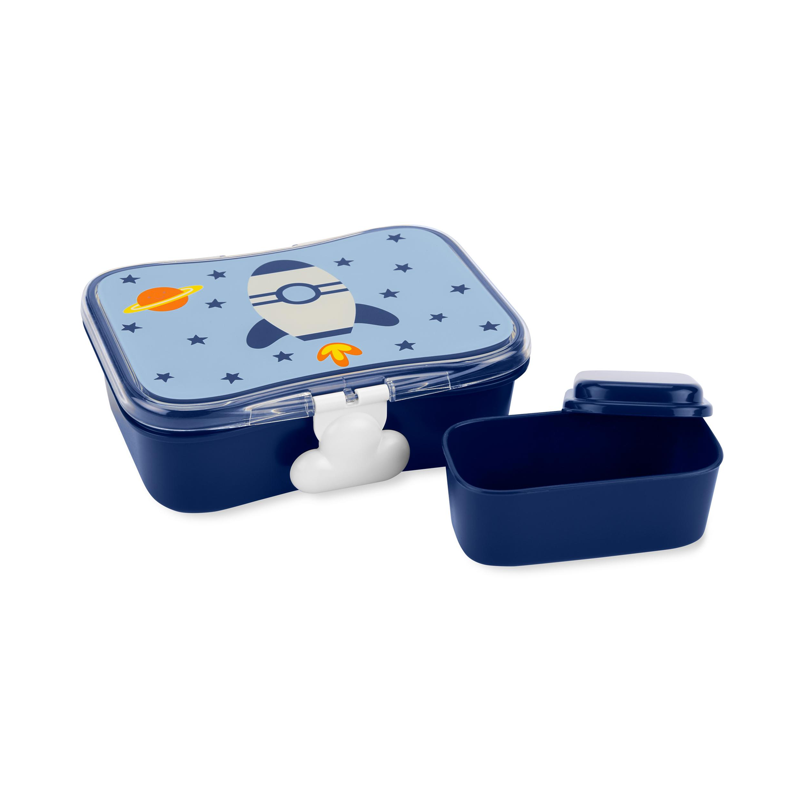 Skip Hop Spark Style 0.7L Műanyag ételhotdó készlet - Rocket (4 db / csomag) (9N779210)