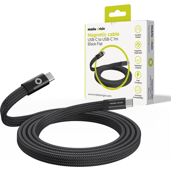 Kabel Mobile Origin USB-C - USB-C 1 m černý