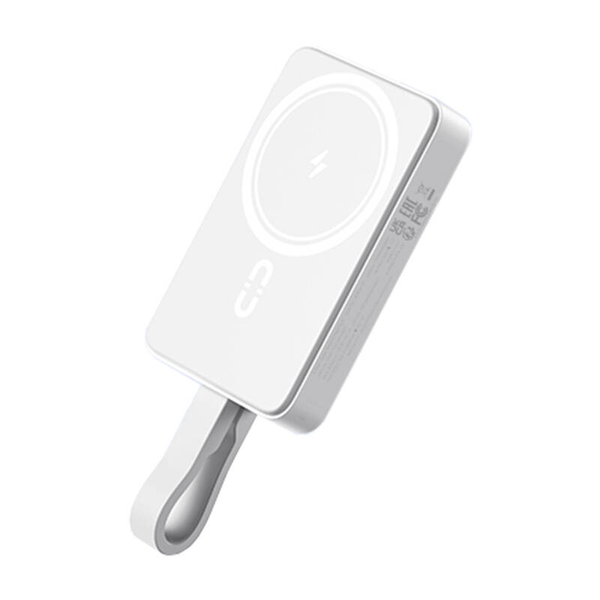 Romoss WMS10 Power Bank 10000mAh 30W Încărcător wireless magnetic Alb