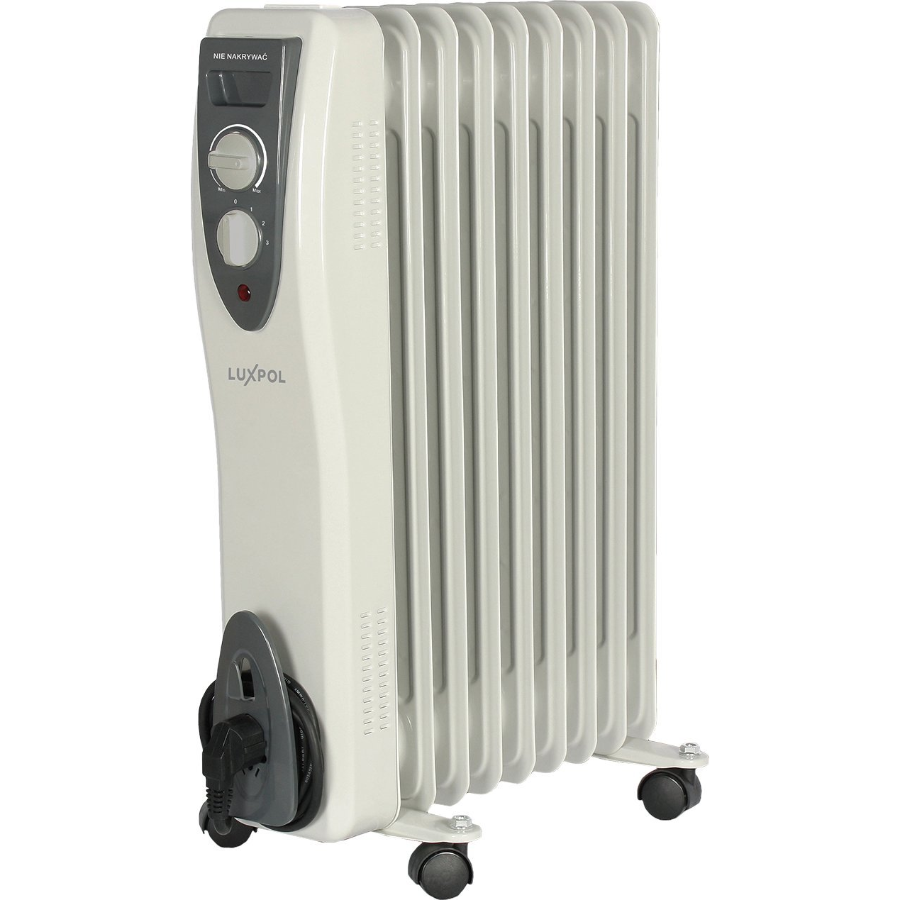 Luxpol LGO-9 Elektromos Olajradiátor 9 tagos 2000W - Szürke (LGO-9)