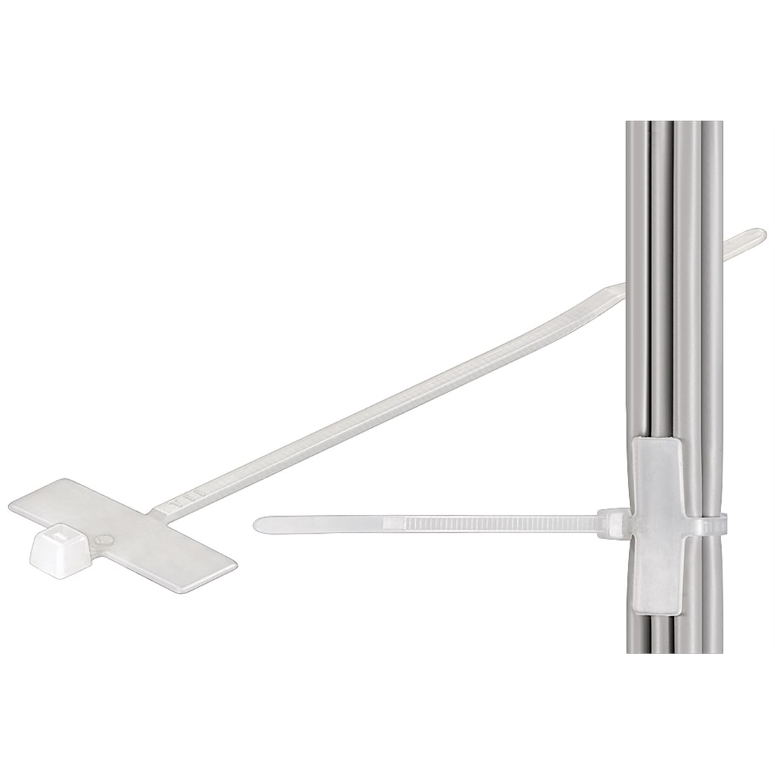 Goobay 17095 Gyorskötöző - Fehér (100db/csomag) (17095)