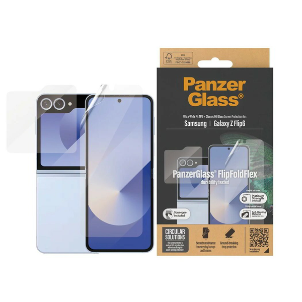 PanzerGlass Samsung Galaxy Z Flip6 F741 Bundle 2in1 Üveg és TPU Kijelzővédő fólia