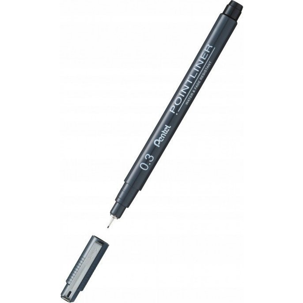 Pointliner Fineliner 0.3 mm Schwarz