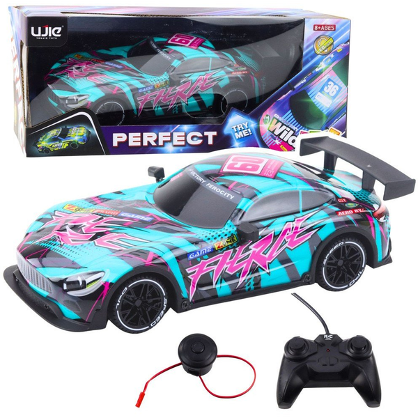 Távirányítós RC Versenyautó Zöld Rózsaszín- 23067