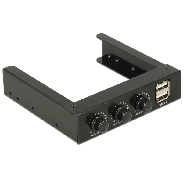 DELOCK 3.5 Front Panel > 2 x USB 2.0 und Lüftersteuerung