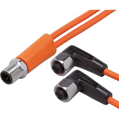 ifm Electronic EVT336 Összekötő vezeték Dugó, egyenes, Alj, hajlított 2 m Pólusszám: 4, 5 1 db