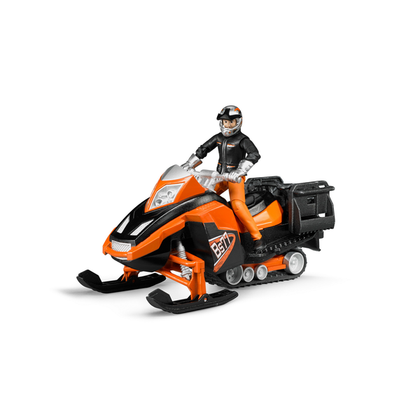 Bruder 63101. Moto De Nieve Con Conductor Y Accesorios.
