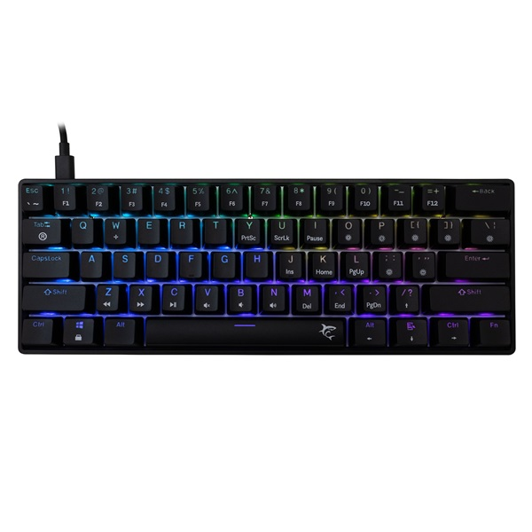 White Shark SHINOBI 2 GK-004123B/BL-HU HUN fekete mechanikus (blue switch) gamer billentyűzet (GK-004123B/BL-HU)