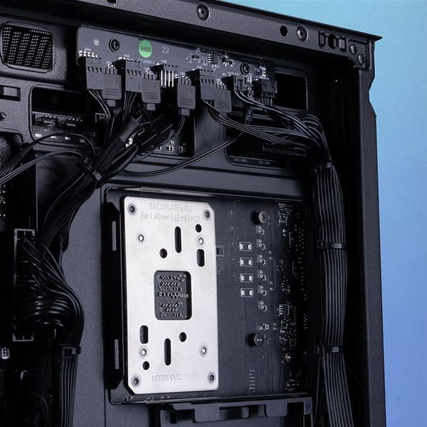 Sharkoon MK7 ARGB számítógépház - micro-ATX, edzett üveg, 3db 120mm-es ARGB PWM ventilátor, fekete