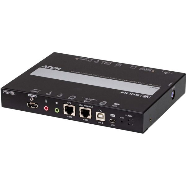 ATEN KVM Over IP Switch 1-Port / Remote Share Access Single port 4K HDMI - CN9850-AT-G