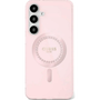 Guess GUHMS25LPFTDTEP IML Rhinestones MagSafe- Kompatibilis Tok Samsung Galaxy S25 Ultra - Rózsaszín