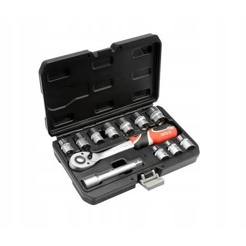 YATO SADA NÁŘADÍ NÁSTRČNÉ KLÍČE NÁSTAVCE 1/2'' 12el. 10-24mm