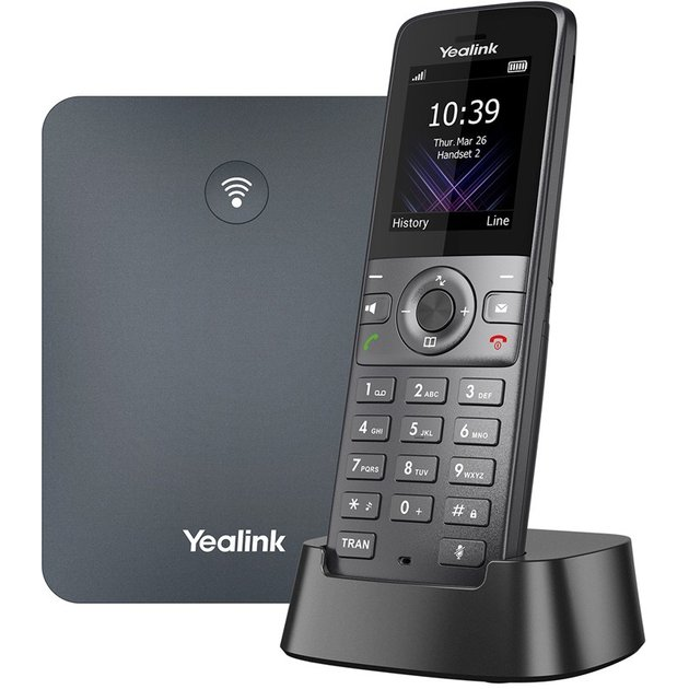 Yealink W74P IP telefon Szürke TFT (W74P - Cordless VoIP phone)