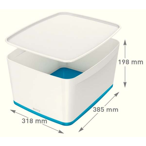 Esselte 5216-10-36 Armadietto portaoggetti Rettangolare Acrilonitrile butadiene stirene (ABS) Blu, Bianco