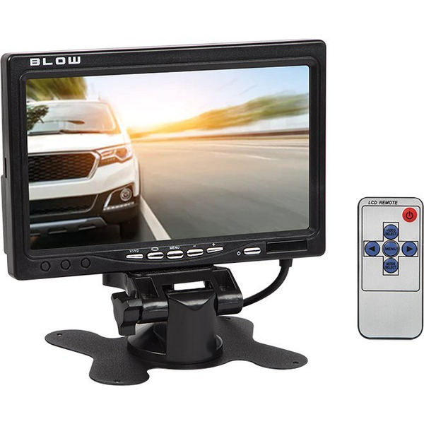 Monitor cu cameră retrovizoare LCD TFT de 7" cu 2 intrări AV