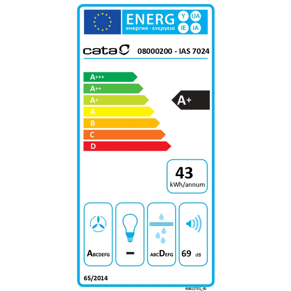 CATA - IAS-7024 FLOW-IN indukciós főzőlap beépített elszívóval