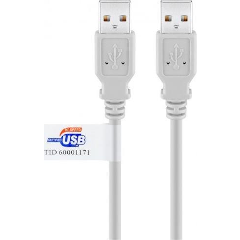 Goobay 50796 USB kábel 2 M USB 2.0 USB A Szürke