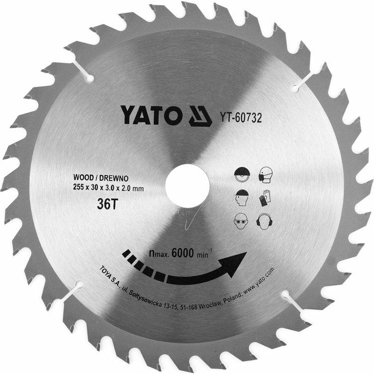 YATO TCT TÁRCSA FÁHOZ 255X36TX30MM (YT-60732)