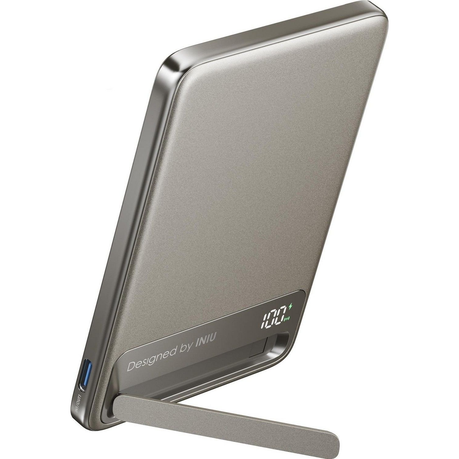 INIU MagPro Ultra Slim Power Bank 5000mAh 15W Vezeték nélküli Töltő Titán (P75-P1-TG)