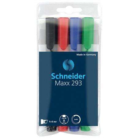 Schneider Maxx 293 1-4mm Táblamarker készlet 4 szín (129394)